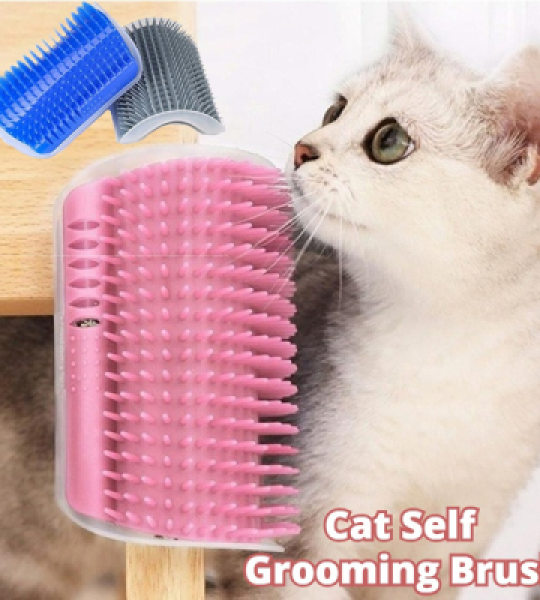 Cat Self-Grooming Brush Pet Wall Rubbing Device