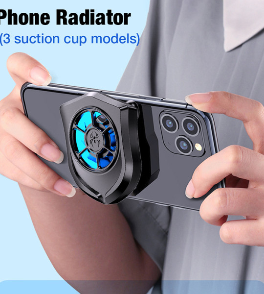 Portable Mobile Phone Gaming Cooler Gaming Radiator Stand Phone Cooling Fan
