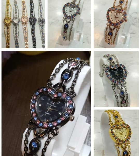 Girls Heart Design Watch New Collection 2023 (1pc)