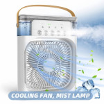 3 In 1 Air Humidifier Cooling Usb Fan Led Night Light Water Mist Fun Humidification Fan Spray Electric Fan